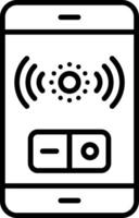 Ambient Sensor Line Icon vector