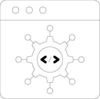 Framework Line Icon vector