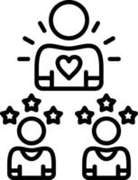 Satisfaction Line Icon vector