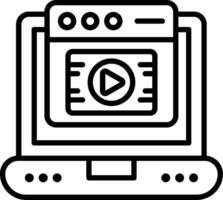 Digital Asset Line Icon vector