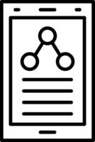 Share Line Icon vector