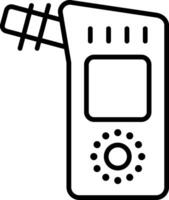Alcohol Sensor Line Icon vector