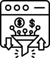 Conversion Line Icon vector