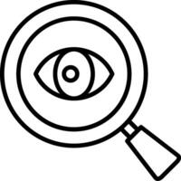 Preview Line Icon vector