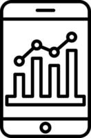 Analytics Line Icon vector