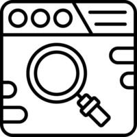 Search Bar Line Icon vector