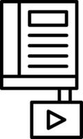 Knowledge Line Icon vector