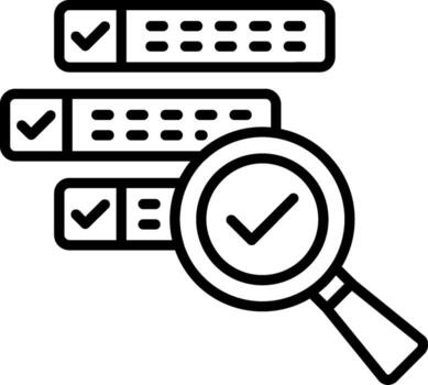 Boolean Search Line Icon vector