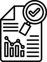 Correct Line Icon vector