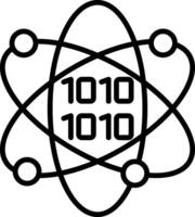 Data Science Line Icon vector