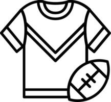 Jersey Line Icon vector
