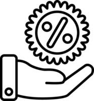 Offer Line Icon vector