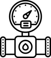 Pressure Sensor Line Icon vector