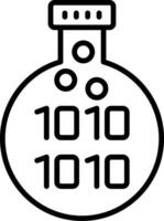 Data Science Line Icon vector