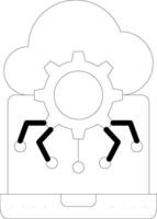 Edge Computing Line Icon vector