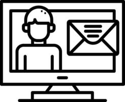 Email Line Icon vector