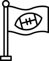Flag Line Icon vector