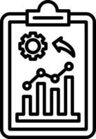 Checklist Line Icon vector