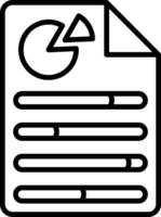 Analysis Line Icon vector