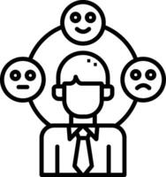 Behavior Line Icon vector