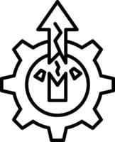 Digital Disruption Line Icon vector