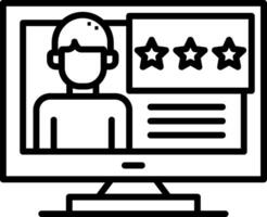 Feedback Line Icon vector