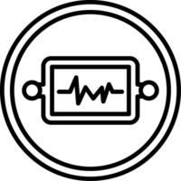 Resistor Iec System Line Icon vector