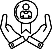 Audience Line Icon vector