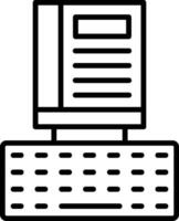 Book Line Icon vector