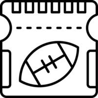 Ticket Line Icon vector