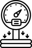 Pressure Sensor Line Icon vector