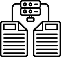 Proxy Line Icon vector