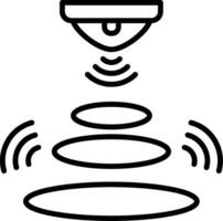 Infrared Line Icon vector
