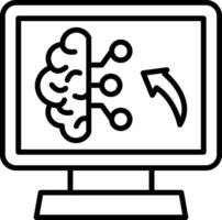 Artificial Line Icon vector