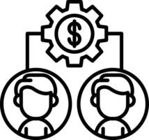 Team Line Icon vector