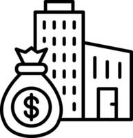 Capital Line Icon vector
