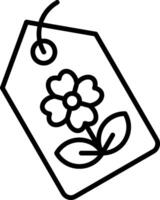 Tag Line Icon vector