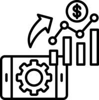 Analytics Line Icon vector