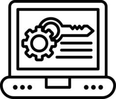 Access Control List Line Icon vector