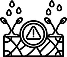 Drought Line Icon vector