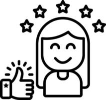 Best Customer Experience Line Icon vector