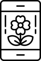 Mobile Line Icon vector