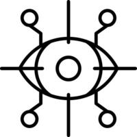 Eye Line Icon vector
