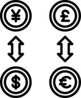 Displacement Line Icon vector