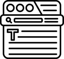 Text Formatting Line Icon vector