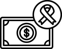 Donation Line Icon vector