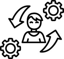 Work Line Icon vector
