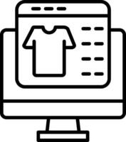 Ecommerce Line Icon vector