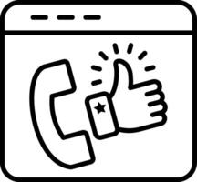 Best Customer Experience Line Icon vector