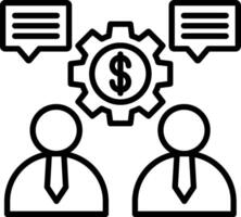 Conversation Line Icon vector